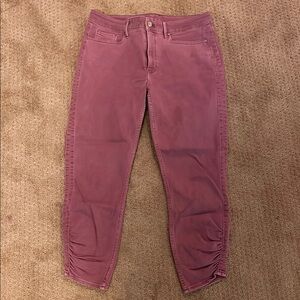 WHBM Pink cropped Jeans